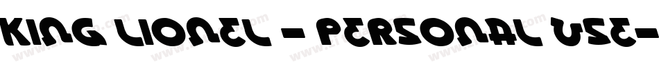 King Lionel - Personal Use字体转换